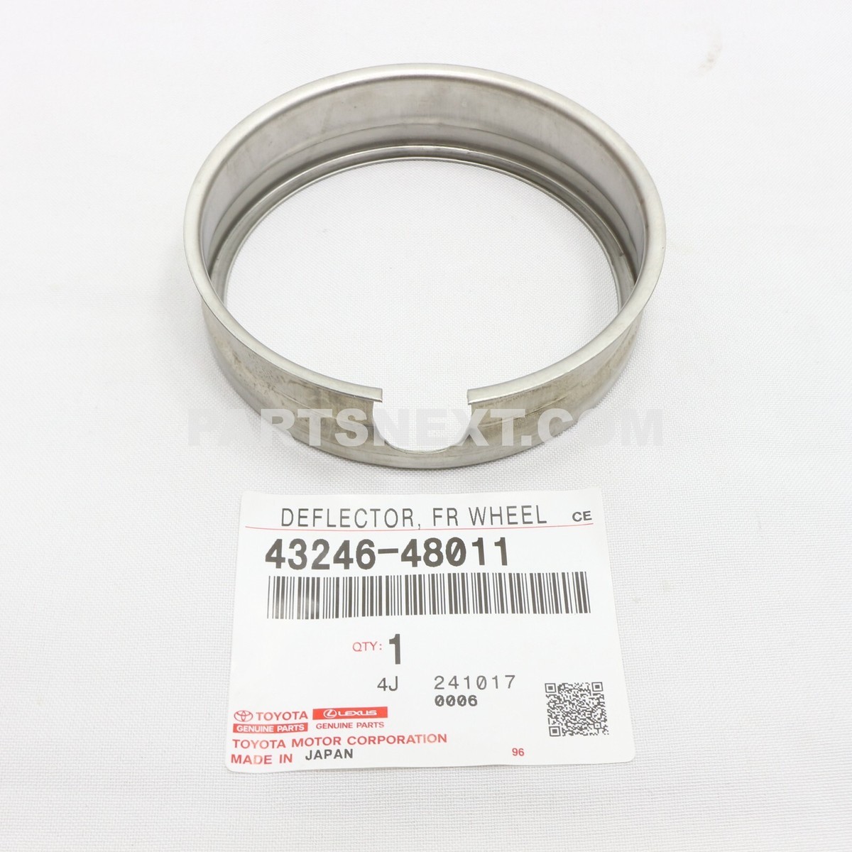 水盤 43246-48011 Toyota OEM Genuine DEFLECTOR, FRONT WHEEL BEARING DUST