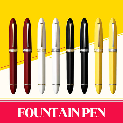 Majohn V60 Triangular Piston Fountain Pen EF/F Nib Resin Writing Gift Penaf