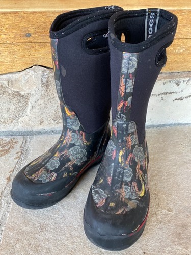 Bogs Classic High Dragons Black Boots 