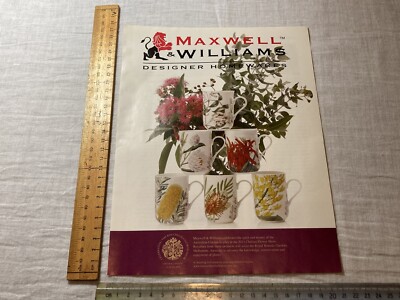 Magazine Print AD ~ 1 Page Maxwell & Williams Chelsea Flower Show Art 2011