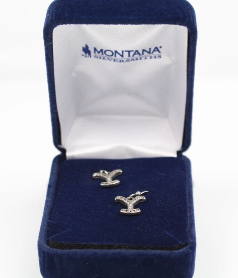 Brincos de cristal Montana Silversmiths Yellowstone Y à noite YELER5370 - Imagem 2 de 4