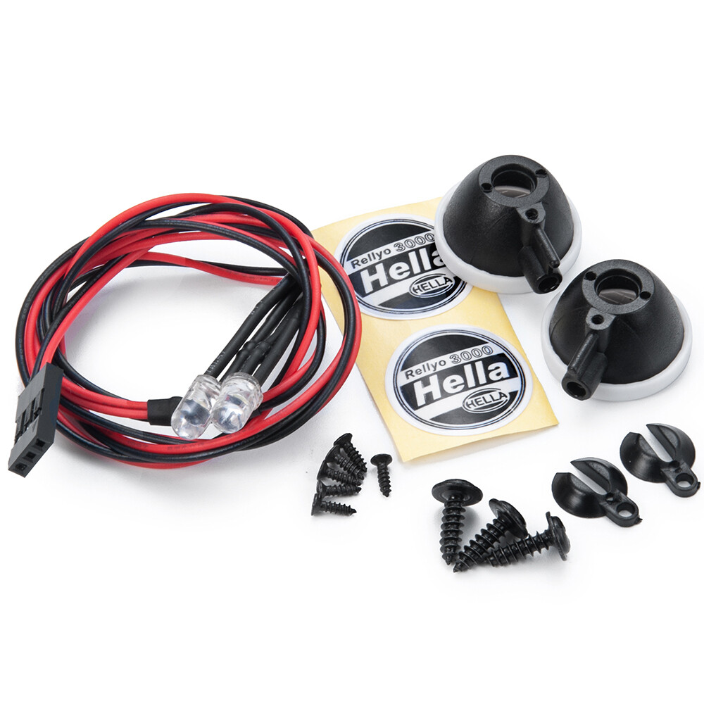 US STOCK MELLA 2/4 Roof LED Lights For RC 1:10 Crawler Axial Scx10 D90 TRX-4