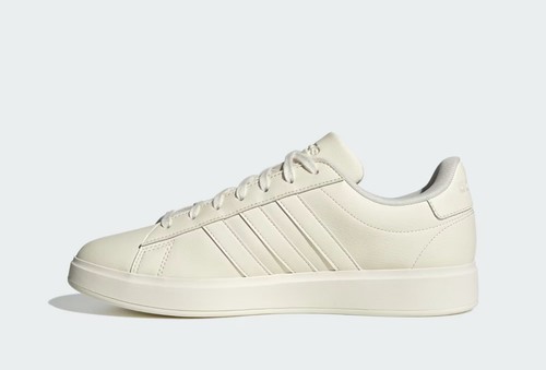 adidas Grand Court 2.0 Shoes Sneakers Off White Alumina Mens Size 8.5 JI0945 New - Picture 4 of 8