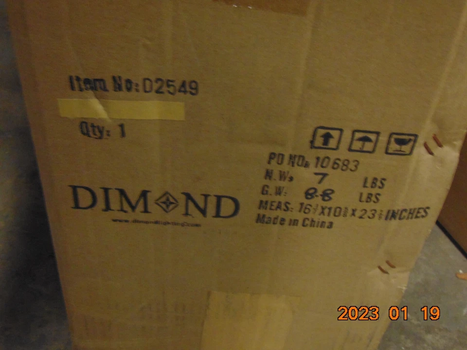 (1) NUEVA Lámpara de Mesa Dimond Lighting D2549-LED Port Elizabeth Níquel Satinado Foto 3 de 4