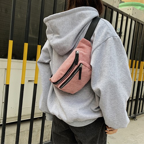 Cord-Gürteltasche Reisetasche Sporttasche Für Mädchen Und Frauen Hüfttasche✲ / - Bild 24 von 31