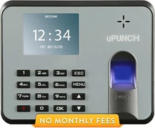 uPunch MK1000 Biometric Time Clock RFID Fingerprint PIN – No Monthly Fees - NIB