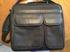 Dell Deluxe Laptop Computer Carrying Case Bag Shoulder Strap, Leather  Sturdy