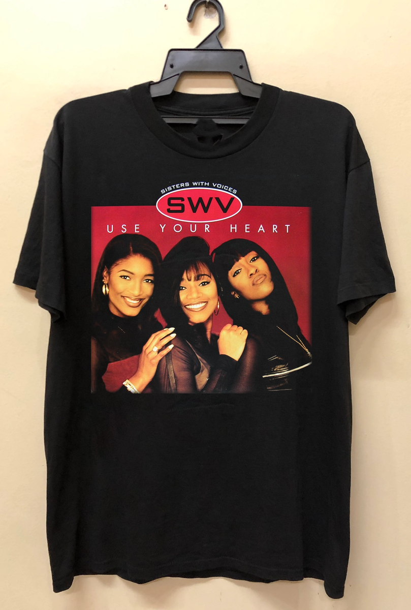 Collection SWV Band Gift For Fan Cotton Black All Size Unisex T