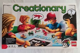 Lego Creationary Game 3844 Inc Original Instructions, Die 96/96 Cards Parts Only