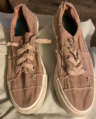 Blowfish Malibu Sneakers Womens 8.5 Pink Maxine Low Slip On Canvas Casual  Shoes | eBay