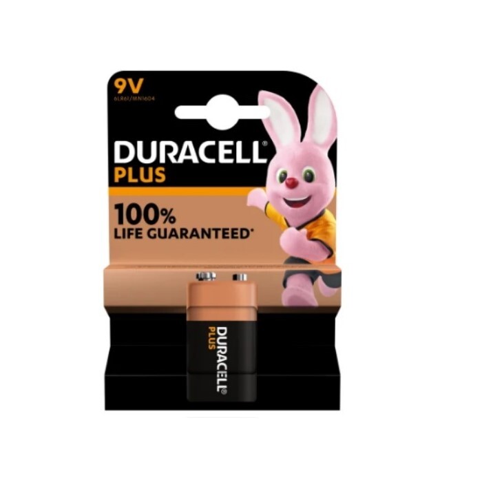 BATTERIA 9V BL1 DURACELL PLUS