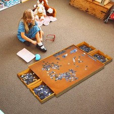 Puzzletisch mit 4 Schubladen Puzzleplateau Pu...