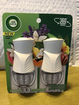 Air Wick Scented Oil Air Freshener Warmer 2 Count, electric fragrance dispensers