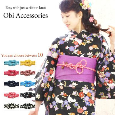 Japanese Kimono Accessory for Obi belt tied Single Item | eBay