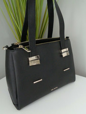 Ted Baker Jjesica Black Leather Bow Detail Tote Bag With Clutch Purse Nip