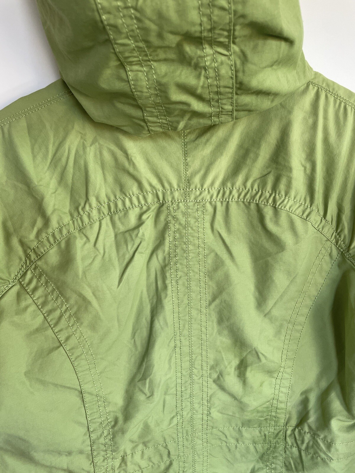 Eddie Bauer button up green Spring Jacket Size M … - image 5