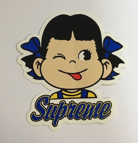 supreme ss15 milky candy girl box logo sticker vinyl decal