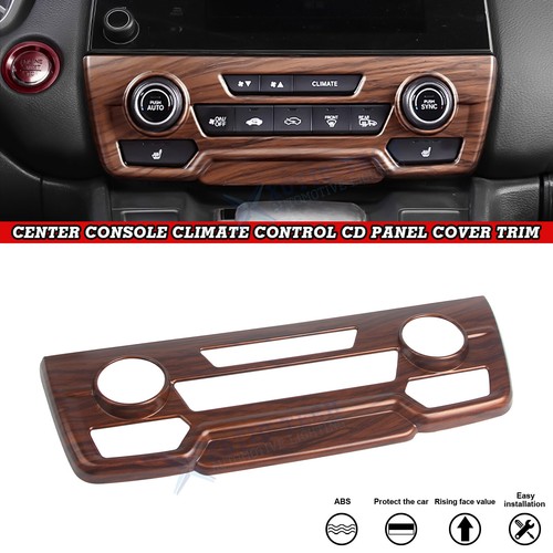 Interior Sporty Center Console Cover Trim Peach Wood Grain For Honda CRV 2017-22 - Picture 31 of 42