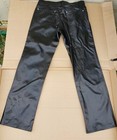 Tripp NYC Leather Pants Mens 34 Black Emo Goth Rave Vegan Faux Straight 34x32 — photo 3