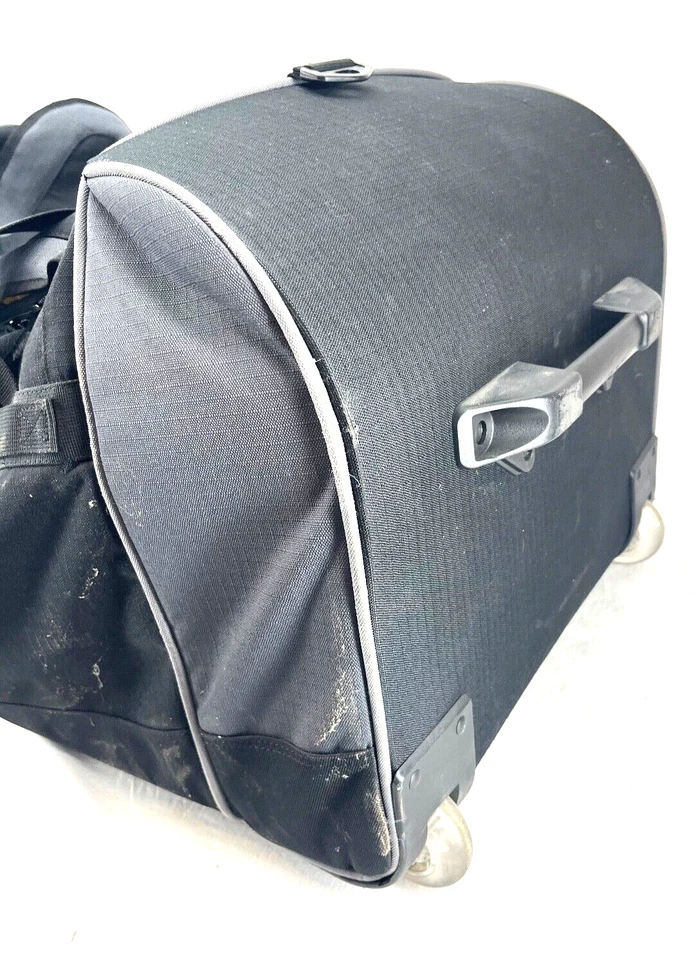 Bagagem de viagem Adidas preta náilon com rodas 26" grande bolsa de viagem - Imagem 4 de 4