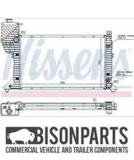 "FITS MERCEDES SPRINTER (1995 - 2006) COOLANT RADIATOR ASSEMBLY NIS62686A