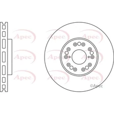 Apec Front Brake Disc (DSK316) - OE High Quality Precision Engineered Part