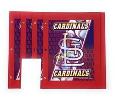 NFL/MLB Sports Team 2-Pocket 3D School Folders, 4-Pack