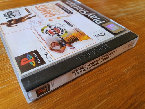 Shane Warne Cricket '99 & Jonah Lomu Rugby - Playstation 1 PS1 Double Case RARE - Picture 4 of 9