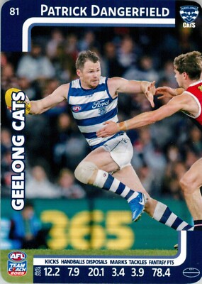 2025 Geelong Cats AFL TeamCoach Card - Patrick Dangerfield