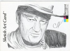 John Wayne 2005 Breygent Marketing Sketch Art Card 1/1 Chris Henderson