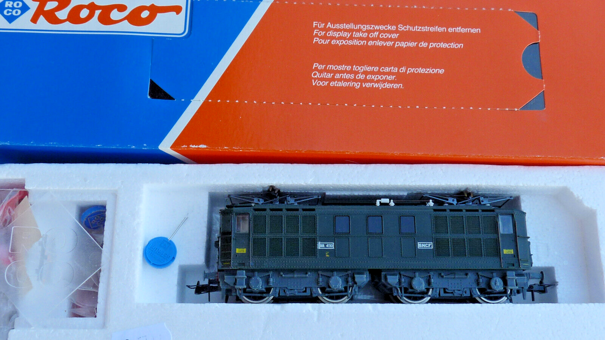 Roco BB 10004 SNCF Epoque IV Echelle HO Locomotive Électrique - Bleue/Blanche (04167A) | Achetez sur