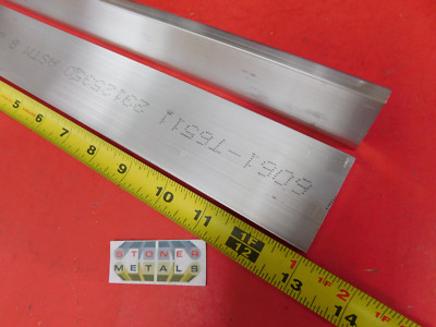 4 Pieces 1/2 X 1-3/4 ALUMINUM 6061 FLAT BAR 8 long T6511 Solid Mill