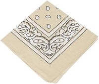 XL Montana Scarf bandana head scarf Cotton paisley pattern neck wrist biker mask