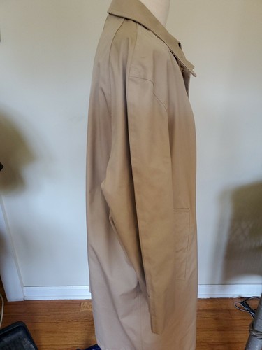 Lakeland Vintage Mens Raincoat 42 short beige button closure - Picture 3 of 5