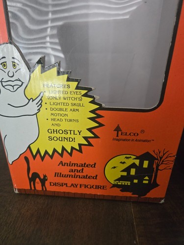 TELCO VINTAGE 1989 ANIMADO HALLOWEEN BRUJA MOTION-ETTES FUNCIONA CON PILAS - Imagen 3 de 9