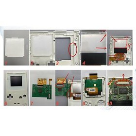 Replacement Backlight LCD Screen Modification Kit for Nintendo Game Boy Color