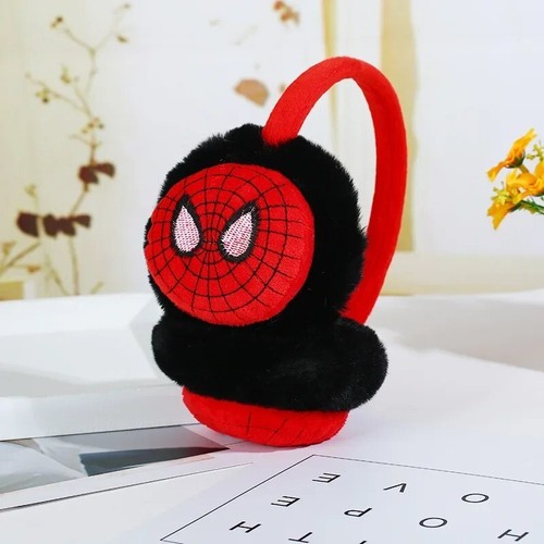 Orejeras Peludas Niños Kids Boys Superhero Spider-man Earmuffs Soft Ear Warmers - Picture 13 of 16