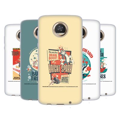 OFFICIAL TOM AND JERRY RETRO SOFT GEL CASE FOR MOTOROLA PHONES