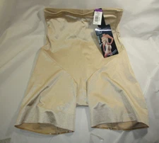 NWT TC Shapewear Nude Hi-Waist Thigh Slimmer Firm Control 2XL
