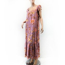 Knox Rose Plus Milkmaid Cottage Beach Fairy Boho tiered midi Dress 2X