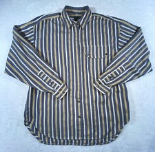 VTG LIZ CLAIBORNE Shirt Womens M - LIZ WEAR - 90s Hidden Button Striped