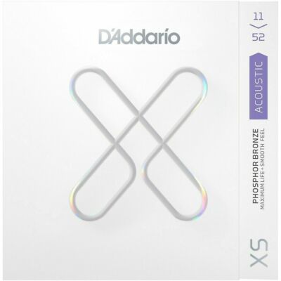 D'Addario XS Acoustic Phosphor Bronze, Custom Light, 11-52, XSAPB1152