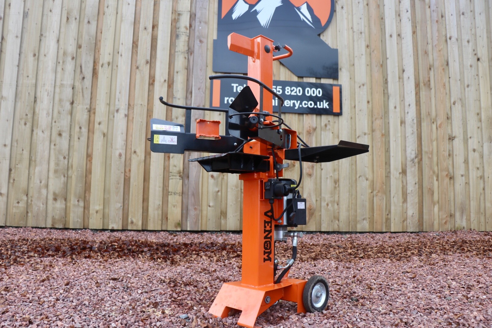 8 Ton Venom CSeries Electric Log Splitter by Rock Machinery eBay