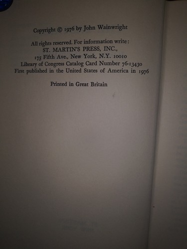 The Bastard - John Wainwright 1976 Hardcover With Jacket A2 - Picture 3 of 4
