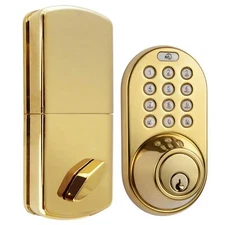 DF-02P Keyless Entry Deadbolt Door Lock with Electronic Digital Keypad Entry,...