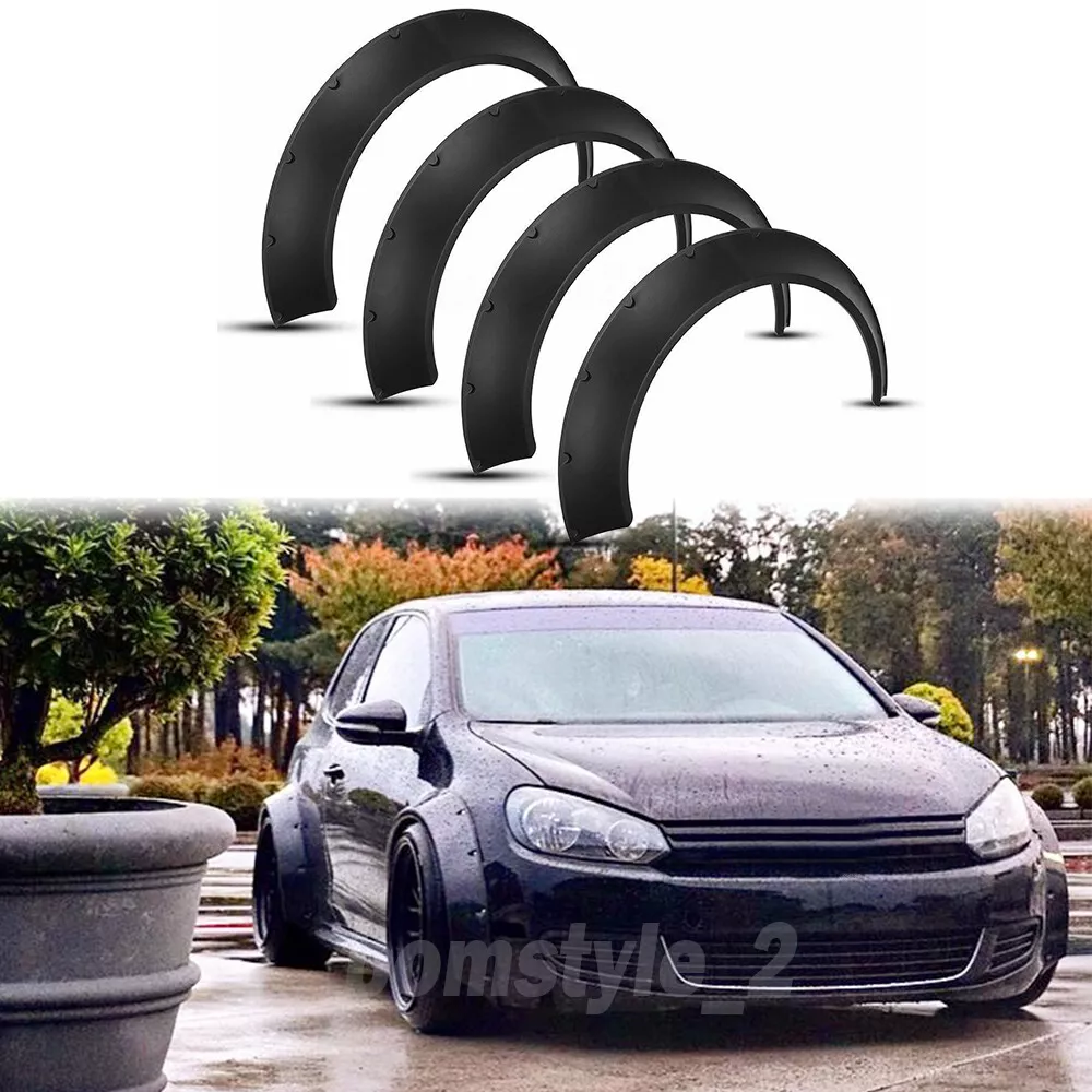 4 Fender Flares Durable Extra Wide Wheel Arches For VW Volkswagen Golf MKI MKII