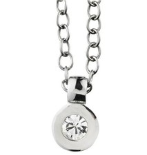 DYRBERG KERN VALDES SS CRYSTAL  Pendant Colgante Steel Acero Swarovski NEW NUEVO