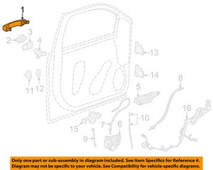 GM Genuine Parts 96490135 Exterior Liftgate Handle GM Genuine Parts 96490135 Exterior Liftgate Handle