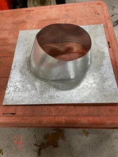 Cone roof flashing 8RF" (angled)  8" angled roof hart & cooley