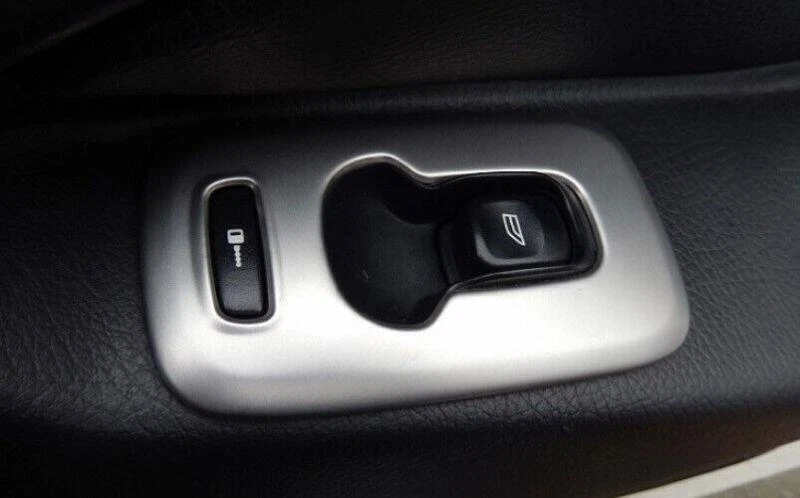 Отделка панели замка подъема окна матовое серебристое стальное стекло для Volvo XC90 2003-2014 - Изображение 2 из 4